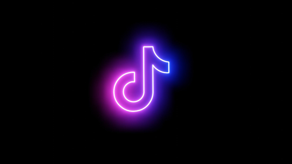 TikTok logo on dark background symbolizing how to delete TikTok data securely