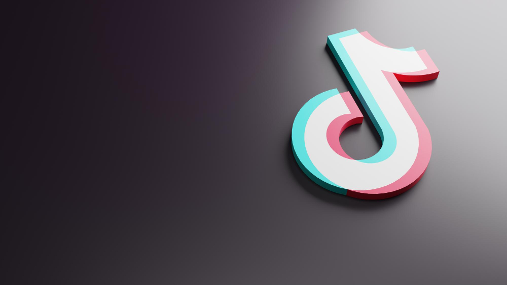 3D TikTok logo on dark background symbolizing how to delete TikTok data securely